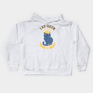 I'm Queen Cat Kids Hoodie